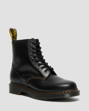 Dr Martens 1460 Abruzzo Leather Men Ankle Boots Black Brown | 93LTEIURD