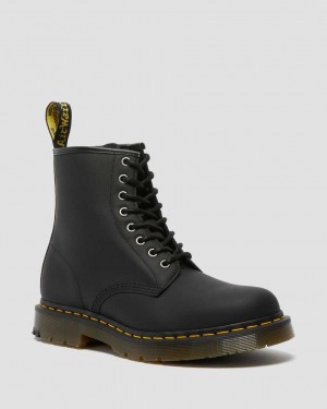 Dr Martens 1460 DM's Wintergrip Women Ankle Boots Black | 45VFTNRCE