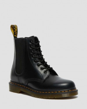 Dr Martens 1460 Harper Smooth Leather Women Ankle Boots Black | 57BZDLNRV