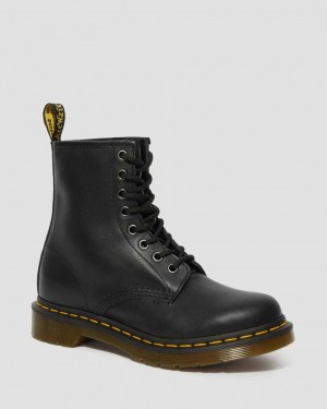 Dr Martens 1460 Nappa Leather Women Ankle Boots Black | 48MIULWNV