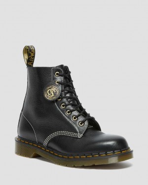 Dr Martens 1460 Pascal Made in England Classic Leather Men Lace Up Boots Black | 86EKFTMPC