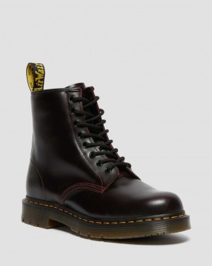 Dr Martens 1460 Slip Resistant Atlas Leather Men Ankle Boots Oxblood | 37UYDLVQP