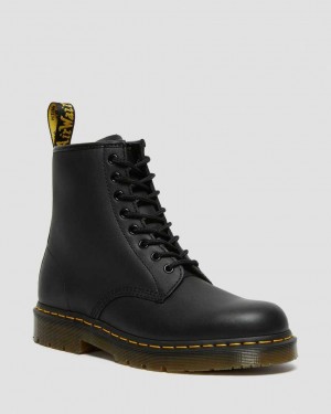 Dr Martens 1460 Slip Resistant Leather Men Lace Up Boots Black | 60VXMRZYS