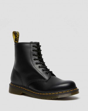 Dr Martens 1460 Smooth Leather Men Ankle Boots Black | 81EHFSRIX