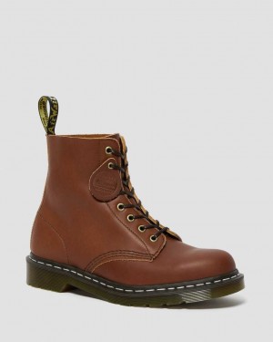 Dr Martens 1460 Veg Tan Leather Men Lace Up Boots Tan | 29FNSQDYC