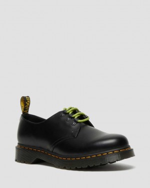 Dr Martens 1461 Ben Smooth Leather Women Oxfords Shoes Black | 91RDUWOZA