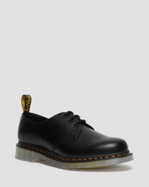 Dr Martens 1461 Iced Smooth Leather Women Oxfords Shoes Black | 86MDSUGQC