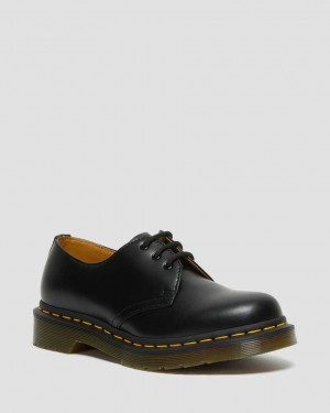 Dr Martens 1461 Smooth Leather Women Oxfords Shoes Black | 26MYQFNLS