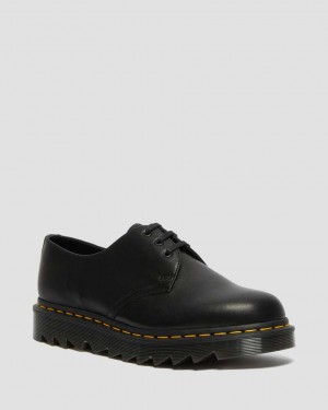 Dr Martens 1461 Ziggy Leather Men Oxfords Shoes Black | 21BIOGTUM