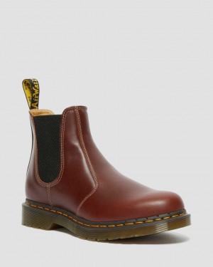 Dr Martens 2976 Abruzzo Leather Men Ankle Boots Brown Black | 74PLIFKXA