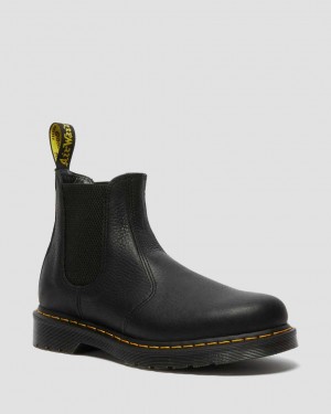 Dr Martens 2976 Ambassador Leather Men Chelsea Boots Black | 67HWOIFVS