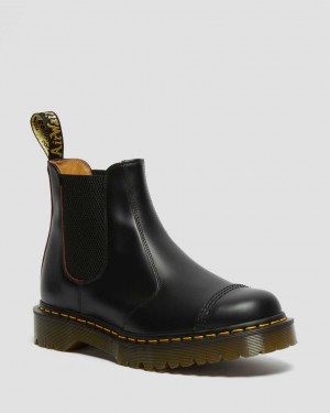 Dr Martens 2976 Bex Made in England Toe Cap Men Ankle Boots Black | 51JMKYFHU