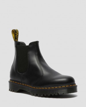 Dr Martens 2976 Bex Smooth Leather Men Ankle Boots Black | 62URTDXWZ