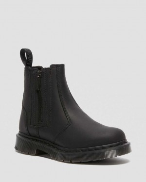 Dr Martens 2976 DM's Wintergrip Zip Women Chelsea Boots Black | 31YUZDQWC