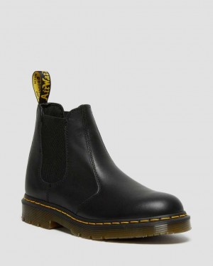 Dr Martens 2976 Slip Resistant Leather Men Chelsea Boots Black | 20VCQFESB