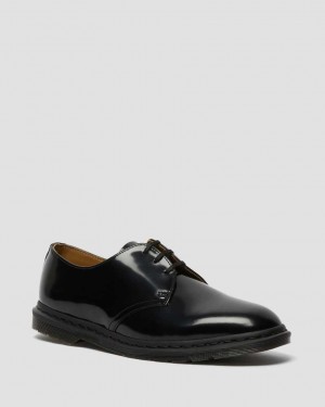 Dr Martens Archie II Smooth Leather Men Oxfords Shoes Black | 84BOUREZY