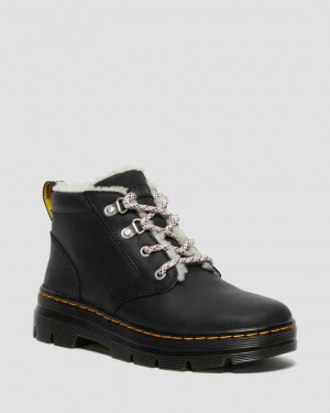 Dr Martens Bonny Faux Shearling Lined Women Ankle Boots Black | 17BXVALDH