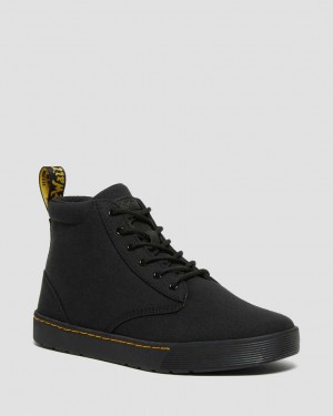 Dr Martens Cairo Canvas Men Ankle Boots Black | 21WHKCJVT