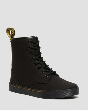 Dr Martens Cairo Canvas Men Ankle Boots Black | 76HEBMCQD