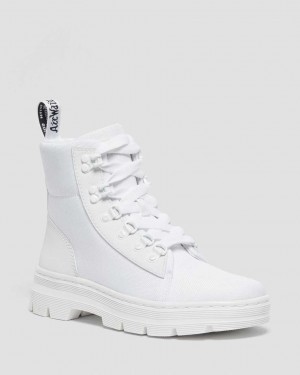 Dr Martens Combs Poly Women Ankle Boots White | 85VAGLCXU