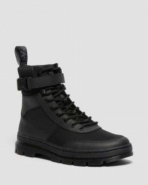 Dr Martens Combs Tech Poly Men Ankle Boots Black | 12PTVZWMI