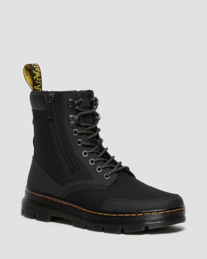 Dr Martens Combs Zip Men Utility Boots Black | 68NKZLRFU