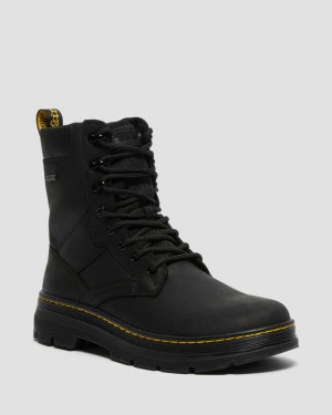 Dr Martens Iowa Waterproof Poly Men Ankle Boots Black | 67GXUVSMY