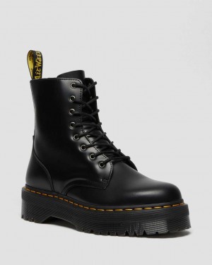 Dr Martens Jadon Smooth Leather Men Ankle Boots Black | 48XQIKCPY