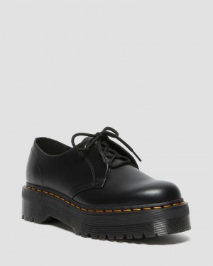 Dr Martens Jarrick Lo Smooth Leather Men Oxfords Shoes Black | 03NZTHRQS