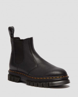 Dr Martens Rikard Lunar Leather Men Ankle Boots Black | 34CVXGBST