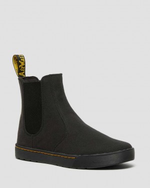 Dr Martens Tempesta Canvas Casual Men Ankle Boots Black | 12EBGLSYP