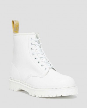 Dr Martens Vegan 1460 Bex Kemble Mono Men Lace Up Boots White | 45LOJKGBP