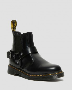 Dr Martens Wincox Smooth Leather Men Ankle Boots Black | 38DNHGUZP