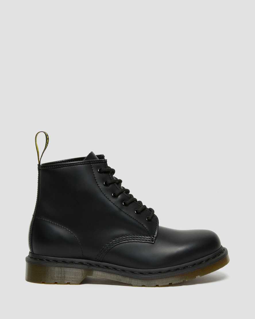 Dr Martens 101 Smooth Leather Women Lace Up Boots Black | 89EDLCXIT