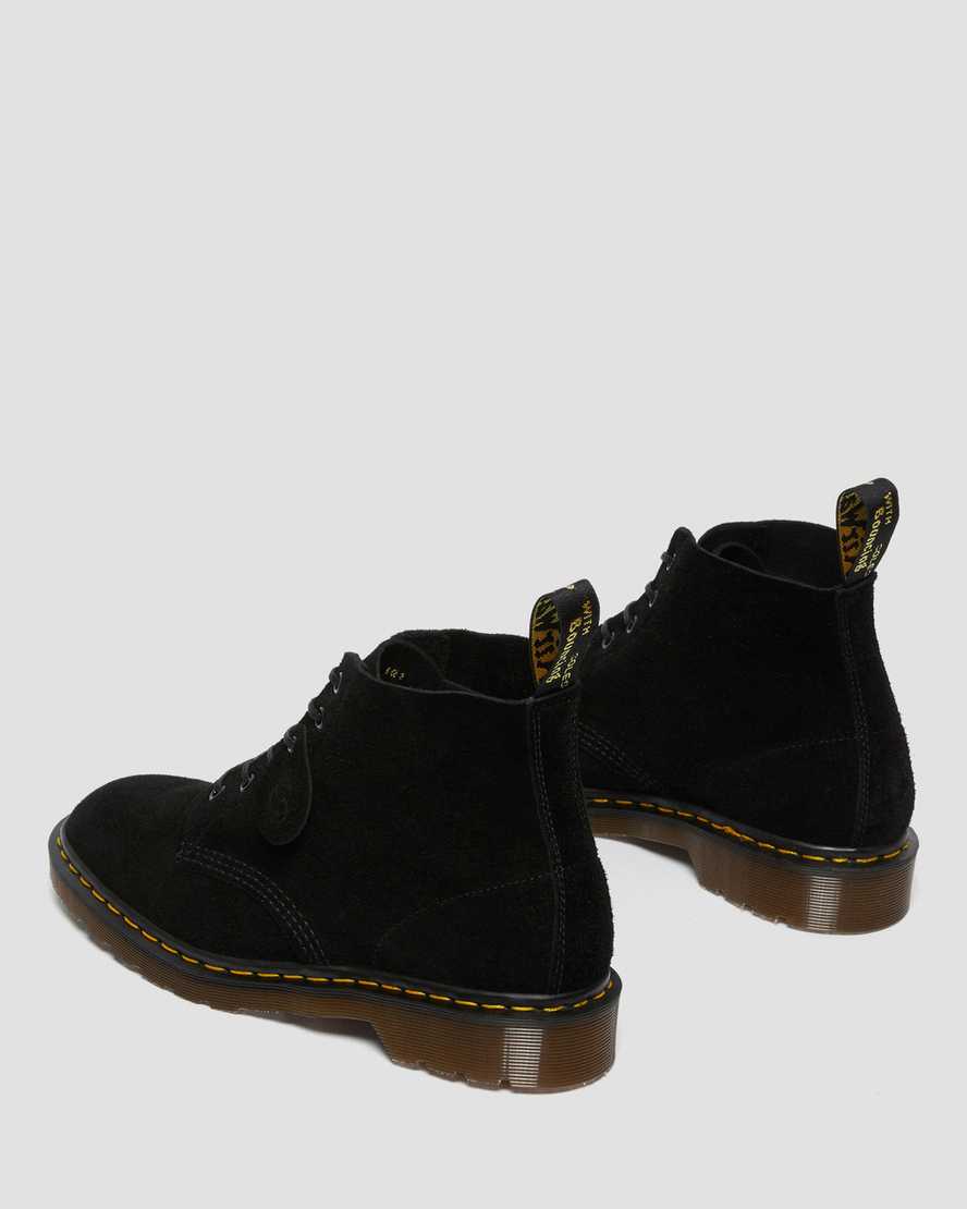 Dr Martens 101 Suede Men Ankle Boots Black | 42QMXZGHI