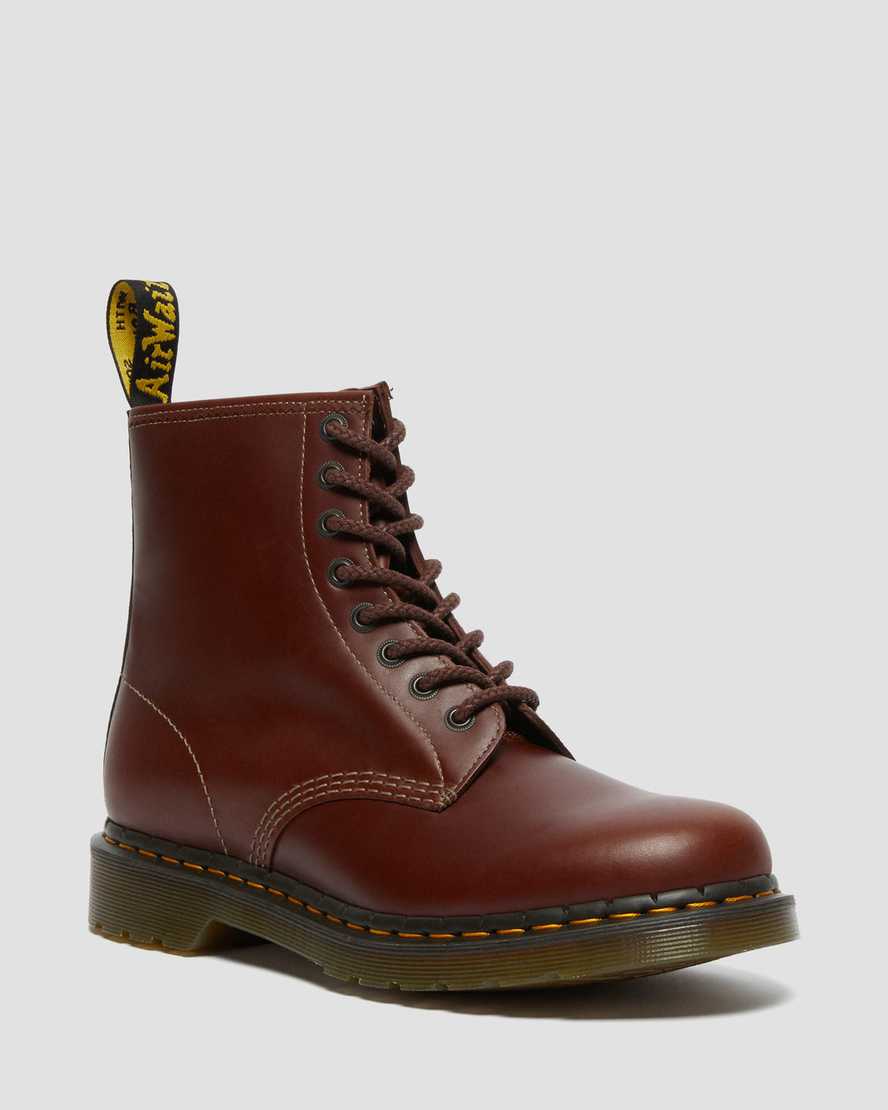 Dr Martens 1460 Abruzzo Leather Men Ankle Boots Brown Black | 96WPMRDIL