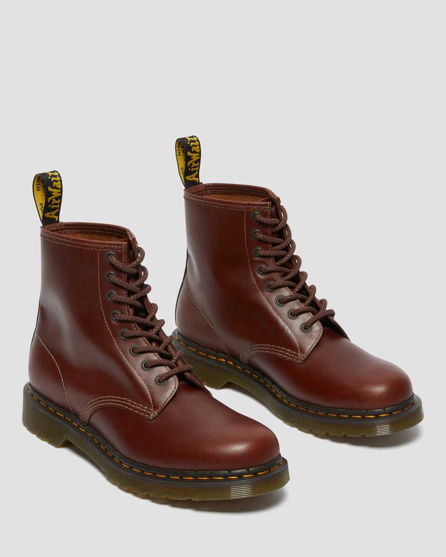 Dr Martens 1460 Abruzzo Leather Men Lace Up Boots Brown Black | 14LWDRFSU