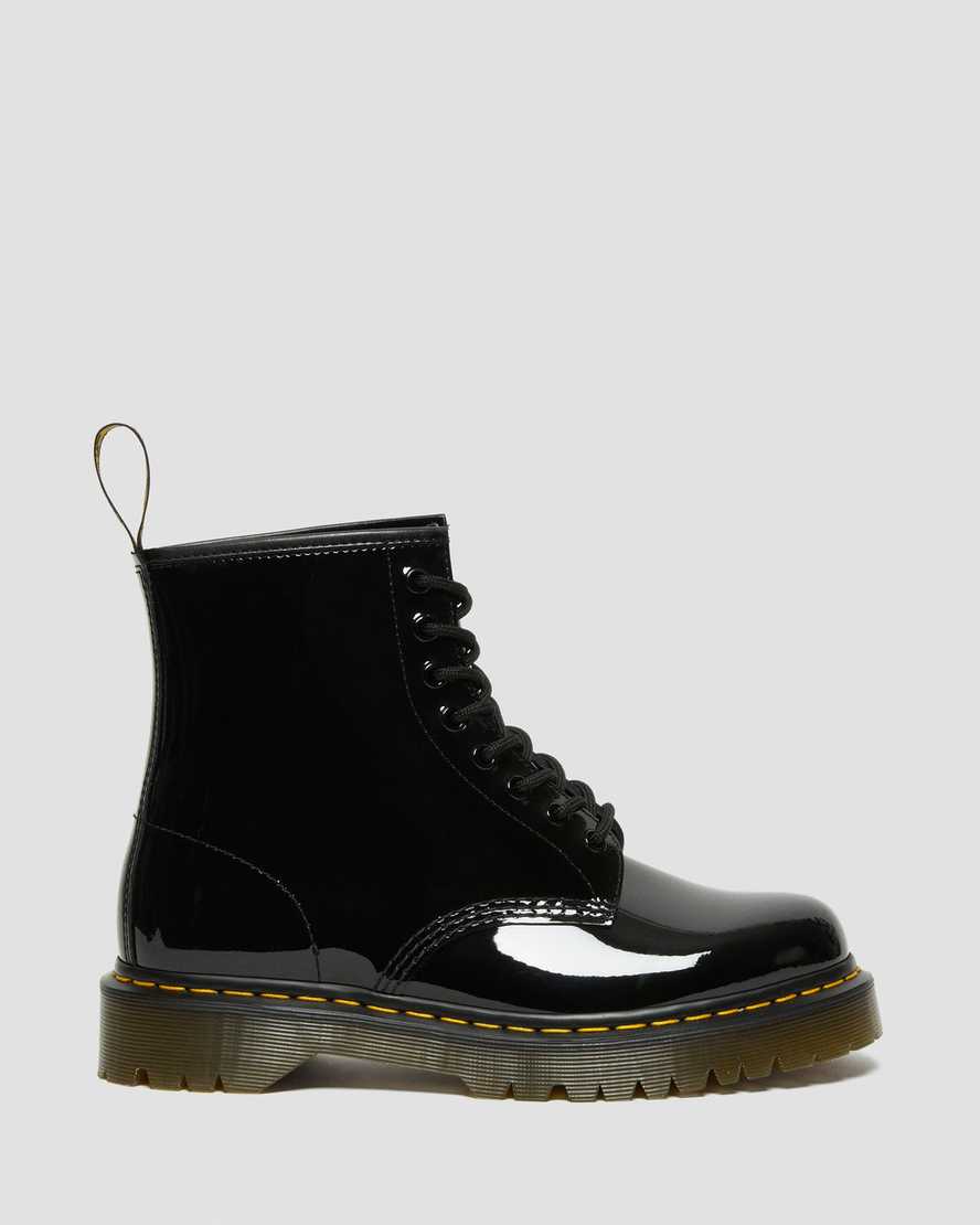 Dr Martens 1460 Bex Patent Leather Men Ankle Boots Black | 10HMIVKEN