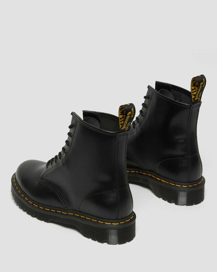 Dr Martens 1460 Bex Smooth Leather Men Lace Up Boots Black | 64TESOFAN