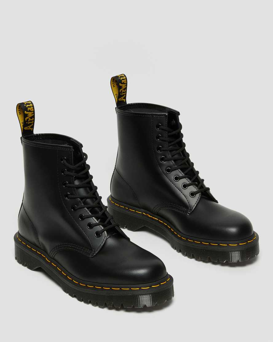 Dr Martens 1460 Bex Smooth Leather Men Lace Up Boots Black | 64TESOFAN