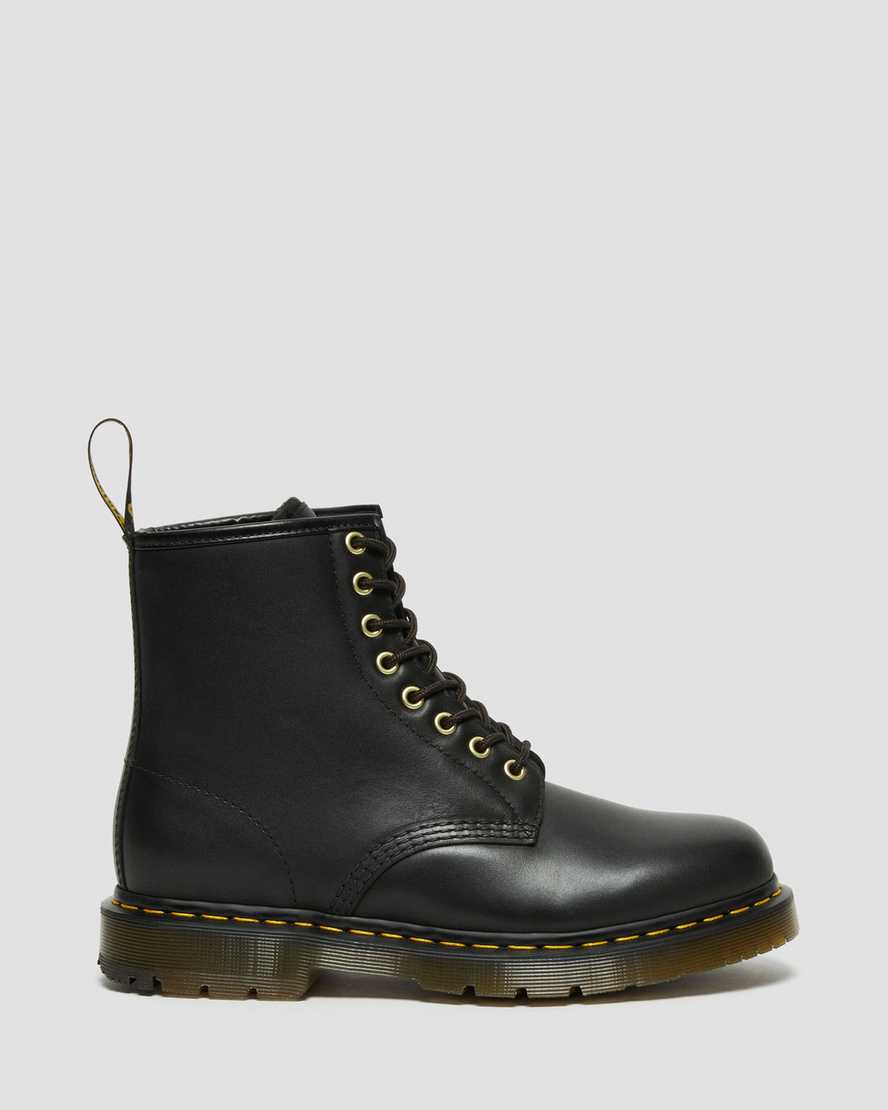 Dr Martens 1460 DM's Wintergrip Leather Men Lace Up Boots Black | 54HYNKULB