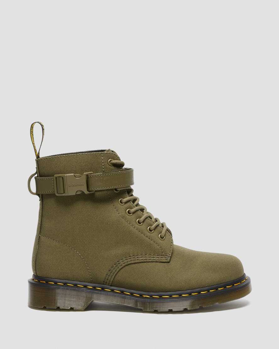 Dr Martens 1460 Futura Olive Strap Men Ankle Boots Dms Olive | 27JTCLHGN