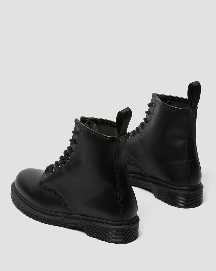 Dr Martens 1460 Mono Smooth Leather Men Lace Up Boots Black | 76BMJYVUC