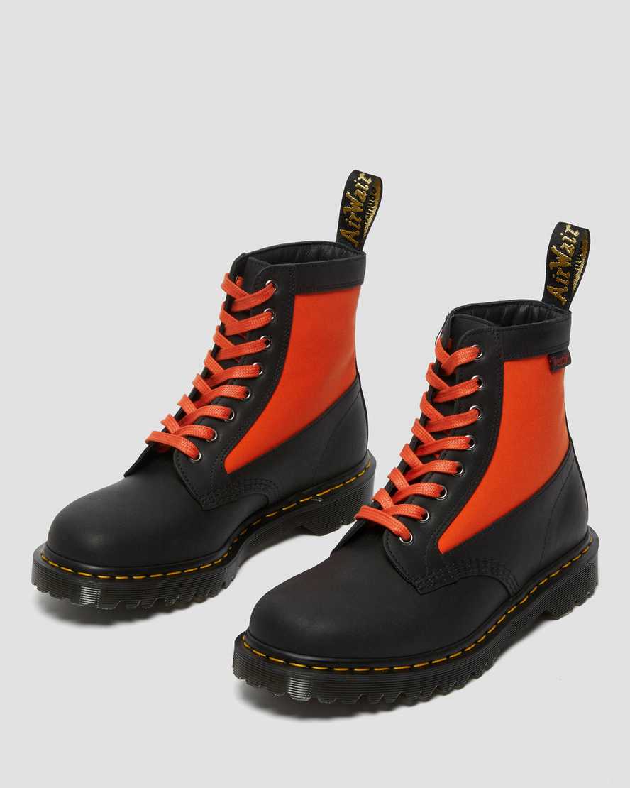 Dr Martens 1460 Panel Made in England Leather Women Lace Up Boots Black | 91DTAOPIS