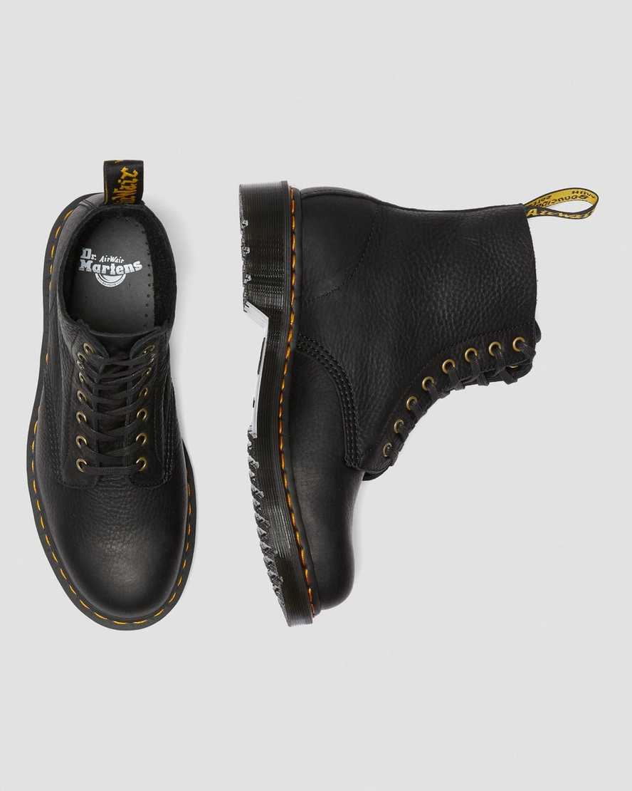 Dr Martens 1460 Pascal Ambassador Leather Women Lace Up Boots Black | 29EHUAWST