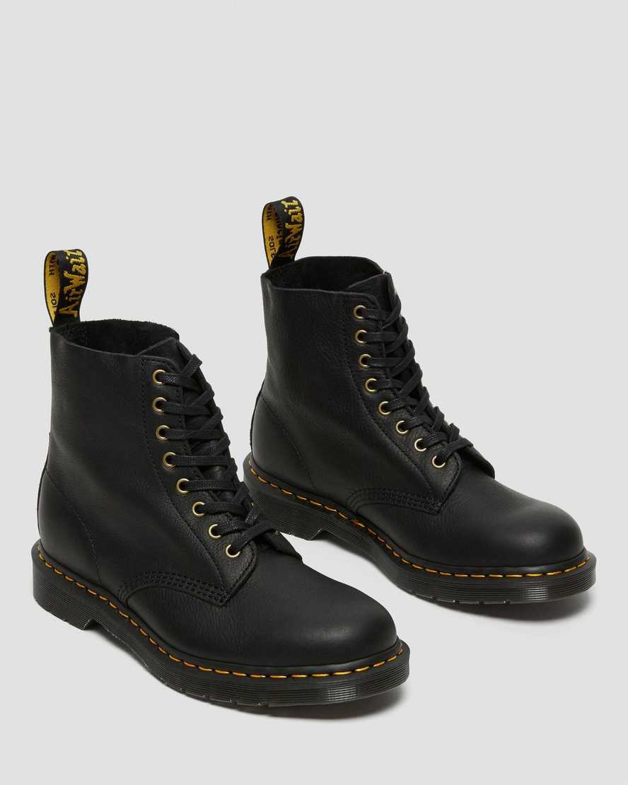 Dr Martens 1460 Pascal Ambassador Leather Women Lace Up Boots Black | 29EHUAWST