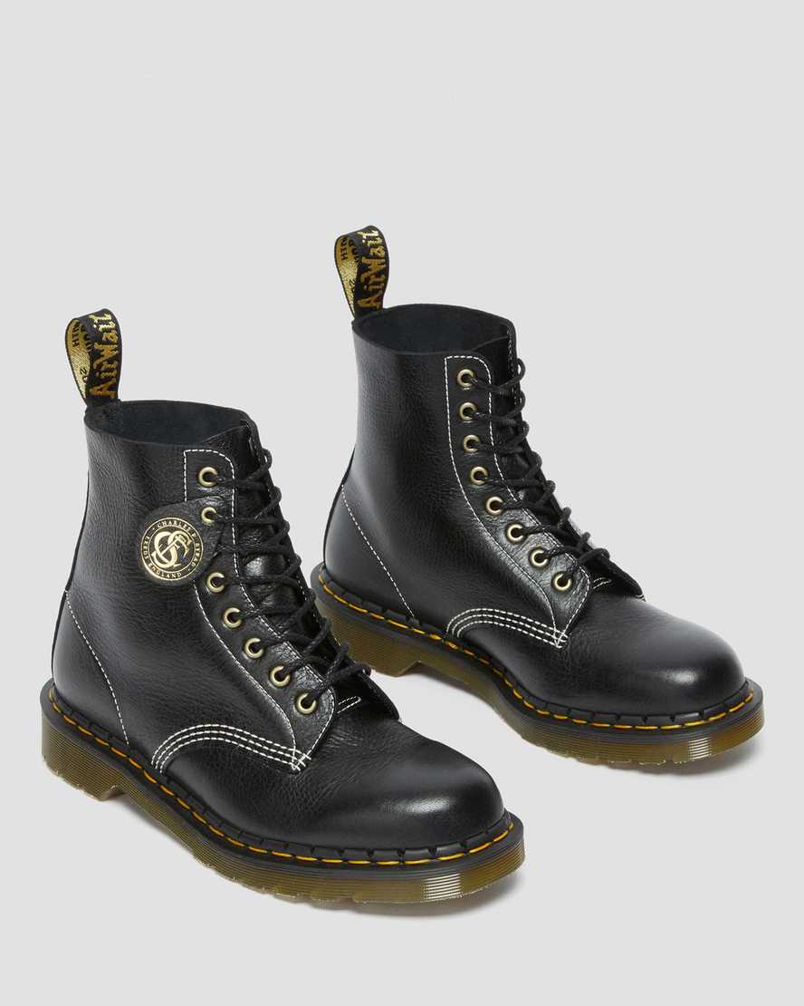 Dr Martens 1460 Pascal Made in England Classic Leather Men Lace Up Boots Black | 86EKFTMPC