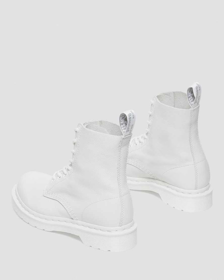 Dr Martens 1460 Pascal Mono Women Lace Up Boots White | 26LYJRKBO