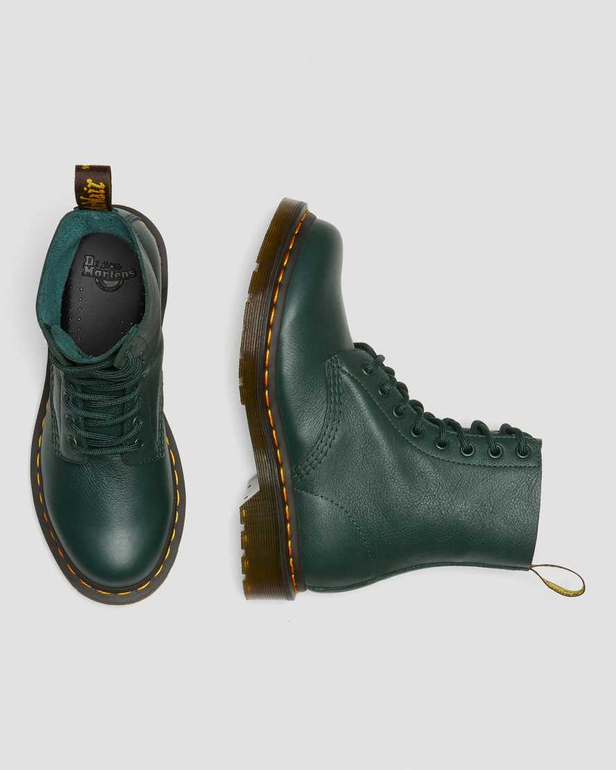 Dr Martens 1460 Pascal Virginia Leather Women Lace Up Boots Green | 41EXYLICR