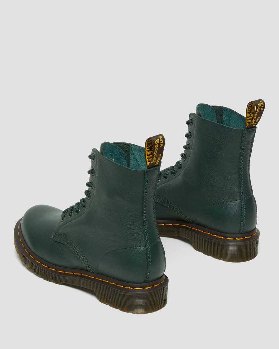 Dr Martens 1460 Pascal Virginia Leather Women Lace Up Boots Green | 41EXYLICR